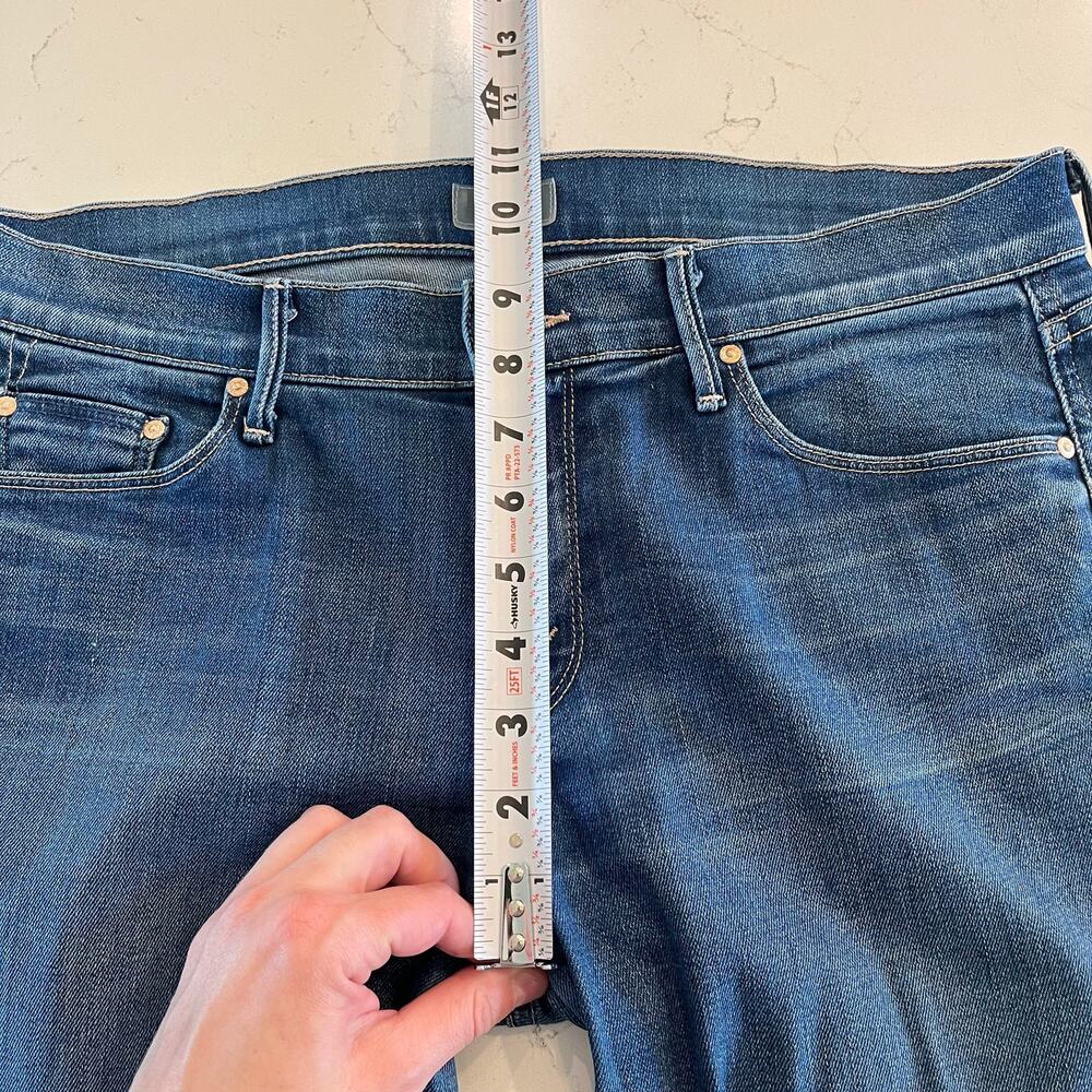 MOTHER Denim The Vamp In Spiked Heels To Tractor Wheels Cropped Jeans Size 30 - Picture 10 of 13